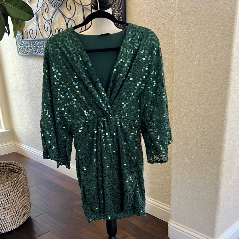 Green Sequin Dress
